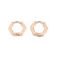 Image de Boucles d'Oreilles Créole Anneau en  Acier Inoydable Heagone  