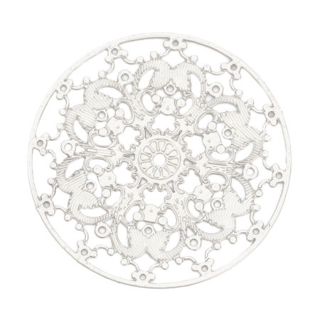 Iron Based Alloy Filigree Stamping Connectors Round