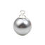 Immagine di Perla Charms Palla Tono Argento Grigio 15mm x 10mm , 5 Pz