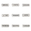 Picture of Zinc Metal Alloy Charm Pendants Rectangle Message " Beautiful " Carved