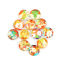 Picture of Glass Dome Seals Cabochon Round Flatback At Random Christmas Santa Claus Pattern 10mm Dia, 50 PCs