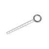 Imagen de Zamak Marcadores de libro Pauta Plata Antigua Base Camafeo (Apta 20mm) Ronda 13.3cm x 3.2cm, 3 Unidades