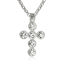 Imagen de Collares Aleación  Tono de Plata Transparente Rhinestone 65cm de longitud, 1 Unidad
