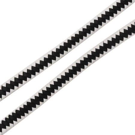 Image de Cordon en PU Noir & Blanc 9mm, 2 M