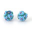 Image de Perles en Floral Enfermé Rond Feuilles de Fleur      