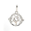 Picture of Copper Pendants Mexican Angel Caller Bola Harmony Ball Wish Box Locket Tree Clear Rhinestone Can Open 