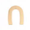 Picture of Zinc Based Alloy Pendants U-shaped Gold Plated 35mm(1 3/8") x 27mm(1 1/8"), 10 PCs