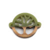 Imagen de Madera+Resina Conectores Ronda Verde Árbol Hueco 23mm x 18mm, 5 Unidades