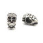 Imagen de 304 Acero Inoxidable Fundición Cuentas Búho Plata Antigua 3D 13mm x 7mm, Agujero: Aprox 4.8mm, 2 Unidades