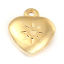 Imagen de 316L Acero Inoxidable Colgantes Charms Corazón Chapado en Oro Sol 14mm x 12mm, 1 Unidad” 