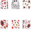 Picture of Removable Waterproof Metallic Temporary Tattoo Sticker Body Art Multicolor 21cm x 15cm, 1 Set
