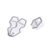 Picture of PVC Jewelry Display Card Vase Black & White 8cm x 3.3cm, 10 Sheets