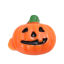 Imagen de Resina Halloween Dome Seals Cabochon Calabaza Naranja-rojo 26mm x 25mm, 10 Unidades