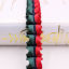 Image de Garnitures de Vêtements en Polyester Rouge & Vert 20mm, 1 Yard