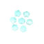 Picture of Ceramic Beads Flower Green Blue About 15mm x 14mm, Hole: Approx 2.2mm, 20 PCs