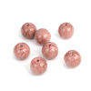 Picture of Resin Spacer Beads Round Dark Pink About 12mm Dia, Hole: Approx 2.9mm, 50 PCs