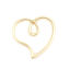Immagine di Lega di Zinco Connettore Accessori Cuore Oro Placcato Filigrana 17mm x 16mm, 10 Pz