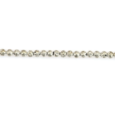 (Grade B) Hematite ( Natural ) Beads Round Light Gold Spot About 5mm - 4mm Dia, Hole: Approx 1mm, 39cm(15 3/8") long, 1 Strand (Approx 88 PCs/Strand)