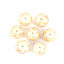 Picture of Glass Beads Round Orange About 10mm Dia, Hole: Approx 1.4mm, 20 PCs