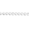 Picture of (Grade B) Hematite ( Natural ) Beads Round Silver About 8mm Dia, Hole: Approx 1mm, 40cm(15 6/8") - 39.5cm(15 4/8") long, 1 Strand (Approx 49 PCs/Strand)