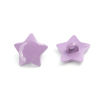 Picture of Acrylic Sewing Shank Buttons Pentagram Star Purple 16mm x 16mm, 50 PCs