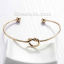 Bild von Neue Mode Messing Manschette Armreifen Armband Herz Liebe Knoten
