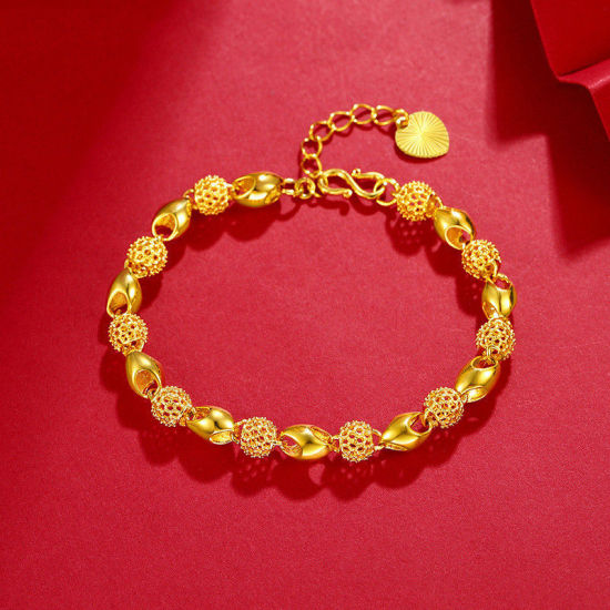 Image de Bracelets en Laiton Doré 18.3cm long, 1 Pièce                                                                                                                                                                                                                 