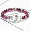 Imagen de Vidrio & Acrílico Niños Dainty Bracelets Delicate Bracelets Beaded Bracelet Tono de Plata Negro Mano Pieza de Rompecabezas de la Conciencia del Autismo Mensaje " Elástico " 18cm longitud, 1 Unidad