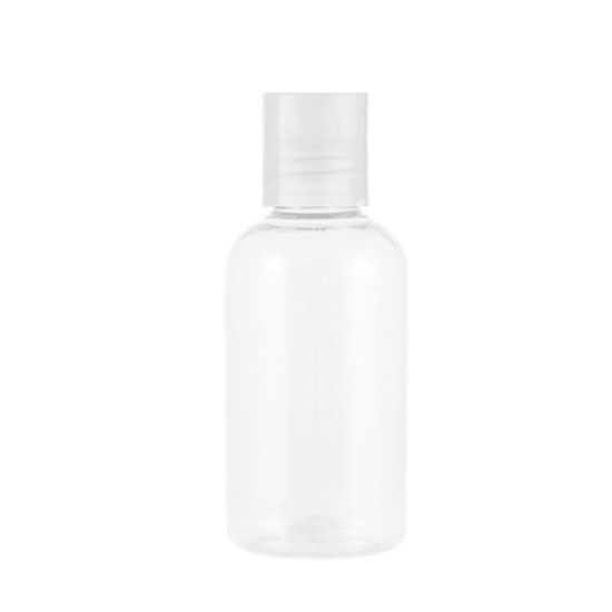 Изображение Transparent - 75ml Empty Cosmetic Bottles Refillable Plastic Tubes Bottles Squeeze Lotion Bottles with Flip Cap for Home Outdoor