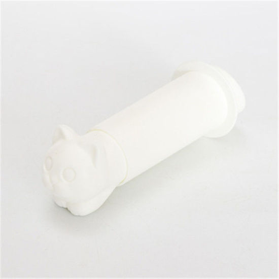 Picture of White - Self-Adhesive Toilet Paper Holder Bathroom Tissue Holder Roll Paper Storage 