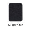 Picture of Fabric Appliques Patches DIY Scrapbooking Craft Black Rectangle 1 Piece