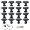 Изображение Stainless Steel Drawer Handles Pulls Knobs Cabinet Furniture Hardware Black 12 PCs