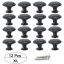 Picture of Stainless Steel Drawer Handles Pulls Knobs Cabinet Furniture Hardware Black 12 PCs
