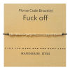 Picture of Copper Morse Code Braided Bracelets Message " FUCK OFF "