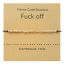 Image de Bracelets Tressés Code Morse en Cuivre Mots" FUCK OFF "  