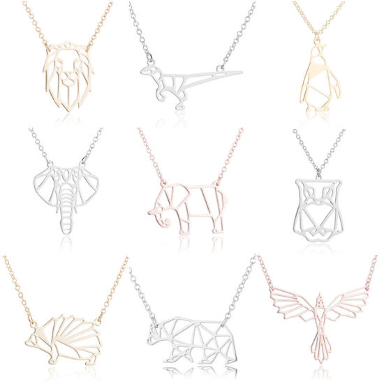 Image de Stainless Steel Origami Necklace Animal 1 Piece