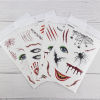 Bild von Halloween Removable Waterproof Metallic Temporary Tattoo Sticker Body Art Multicolor Waterproof 1 Sheet