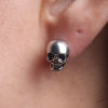 Picture of Halloween Ear Post Stud Earrings Skull