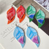 Imagen de Earrings Multicolor Feather 1 Pair