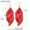 Imagen de Earrings Multicolor Feather 1 Pair