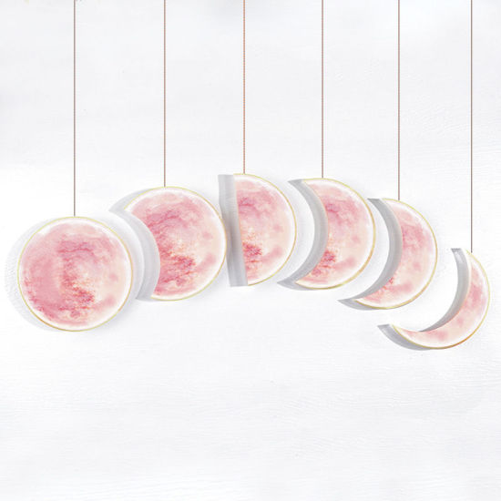 Picture of Silicone Resin Mold For Jewelry Making Half Moon Universe Planet