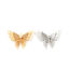 Brass Insect Pendants Gold Plated & Butterfly Animal Filigree Stamping Clear Rhinestone                                                                                                                                                                        の画像