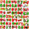 Imagen de Fabric Christmas Hair Ties Band Red & Green Pet At Random