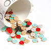 Picture of Zinc Based Alloy Charms Number Gold Plated Mixed Enamel 14mm x 12mm, 1 Set ( 10 PCs/Set)