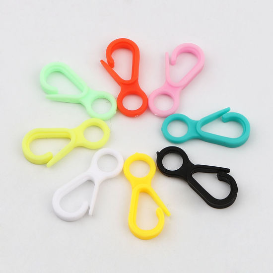 Bild von Plastic Lobster Clasp Findings 33mm x 15mm, 100 PCs