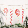 Picture of Red And White Simulation Candy Cane Lollipop Christmas Hanging Decoration