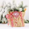 Picture of Red And White Simulation Candy Cane Lollipop Christmas Hanging Decoration
