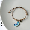 Picture of Ceramic Insect Braided Bracelets Blue Butterfly Animal Pentagram Star