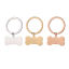 Immagine di Stainless Steel Pet Memorial Keychain & Keyring Bone Blank Stamping Tags 46mm x 31mm, 1 Piece