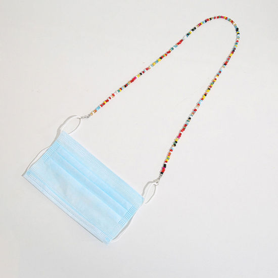 Изображение Face Mask And Glasses Neck Strap Lariat Lanyard Necklace Multicolor